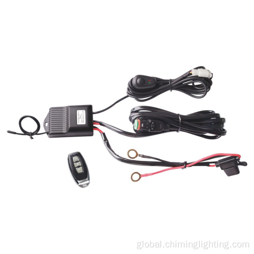 China 12-24V Long distance 100M remote control blitz flash car LED light wire harness for 1 light Manufactory